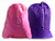 Extra Large Heavy Duty Drawstring Laundry Bags, Fluorescent Pink and Purple, (2 Pack)