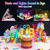 Gumry 18TH Musical Birthday PopUp Card, Blowable Colorful Light Candle 3D Cards with Song, Applause Cheers Sound, Greeting Cards Birthday Gifts Decorations for Women Men Turning 18 Years Old