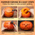 Shuttle Art 40PCS Pumpkin Carving Kit, 22 PCS Stainless Steel Pumpkin Carving Stencils with 15 Electronic Candles & 3 Carving Tools, Easy Safe Fun and Durable for Kids Adults Pumpkin Carving