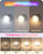 GOEBLESON Rechargeable Light Bulbs with Remote Control, Battery Operated Light Bulbs, 3 Timer 15 Colors Selectable, Dimmable Wireless RGB LED Bulb for Wall Sconce, Non-Hardwired, 2 Pack, R01YBP206