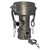 Gloxco Camlock Fitting, Type DD with 1/2" Pipe Tap, Stainless Steel, 3" Female Camlock Coupler x 2" Female Camlock Coupler, (CAM-3020-DDPT05-SS)