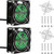 2PCS EC Axial Fan AC 110V 115V 120V 220V 240V, 80mm x 25mm Brushless Cooling Fan, Computer Fan with AC Plug & Dual Ball Bearings for Desktop DIY Cooling Ventilation Projects