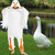 YEKRUTCOS Adult Goose Onesie Halloween Costume Animal One-Piece Cosplay Pajamas for Women and Men