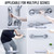TAILI Shower Grab Bar 16 Inch Suction Cup Grab Bars for Bathroom, Removable Shower Safety Handle Heavy Duty Bathtub Grip for Seniors & Elderly, Strong Handrails No Drilling Waterproof, Silver