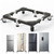 ANBase Heavy Duty All Steel Fridge Stand Mobile Base with Wheels Adjustable Washing Machine Stand Multi-Functional Base Furniture Dolly for Refrigerator Washer and Dryer（Black/Large）