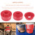KF04060BK Body Mount Bushing Kit Fits for 2008-2016 Ford F250 F350 Super Duty 2WD 4WD Polyurethane Body Cab Mounts & Steel Sleeves & Hardware Red（60PCS）