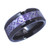 Fantasy Forge Jewelry Black Tungsten Royal Purple Celtic Dragon Ring 8mm Womens Mens Wedding Band Sizes 6-17