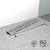 Elefloom Offset Linear Shower Drain, Shower Drain 60 inch with Removable Grate Cover, Professional AISI 304 Stainless Steel Side Outlet Shower Floor Drain with Hair Catcher and Leveling Feet
