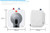 1440W-1500W 2.7Gallon Mini Instant Electric Water Heater - 110V-120V Under Sink Tank, Compact Hot Storage for RV, Trailer, Kitchen, Point-of-Use, Includes 2 PCs 16” Long 1/2” FIP ETL approved