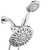 AquaDance Chrome 7" Premium High Pressure 3-Way Rainfall Combo with Extra Long 72 inch Hose – Enjoy Luxury 6-Setting Rain Showerhead and Matching Hand Held Shower Separately or Together