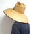 Double Weaved Hard Shell Shade Hat Large Fit Wide Brim Straw Hat Tan