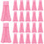 Newwiee 24 Pcs Football Towel Cotton Quarterback Football Field Towel Sports Football Streamer Towels for Sweat & Maintaining Grip, Versatile Towel for Gym, Yoga, Youthful Football (Pink)
