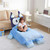 Bluey Oversized Floor Lounger for Kids,Soft Plush Chair with Pillow and Cushion,Comfortable Portable Nap/Play Mat