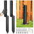 2 Pcs Fence Post Repair Kit, Heavy Duty Fence Post Anchor Ground Stakes for Repair Tilted, Broken Wood Support