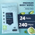 240 XL Shower Wipes – Body Wipes for Adults Bathing No Rinse – 24 Packs of 10 – Extra Moist Bath with Aloe & Vitamin E for Camping, Travel, Gym & Bedridden Care
