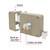 Rim lock, classic, easy-install, left, blister