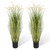 KOL Artificial 5ft 2-Pack Horsetail Reed Grass, 59in Tall Artificial Indoor Outdoor Fake Grass Plant, Home Office Decorative Artificial Plants in Pot Faux Plant Greenery, Wedding Decor
