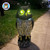 Owlery Solar Owl Guard with Motion Detector, Flashing Eyes, Spinning Head, Realistic Hooting and Silent Mode, Garden Owl, Outdoor Statue, Decoration for Home, Garden, Patio and Fence