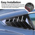 Xhfarce Window Louvers Fits for Ford Mustang 2024 2025 Accessories Rear Side Window Louvers Windshield Sun Shade Cover Auto Exterior Decoration Trim Accessories(Bright Black)