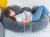 QUEEN ROSE Pregnancy Pillows - E Shaped Pregnancy Pillows for Sleeping, Detachable Body Pillow for Pregnant Side Sleeper, Grey Velvet Cover, 60in