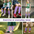 Topbuti 3 Pairs Cotton Knee High Tube Socks School Uniform Athletic Sports Baseball Soccer Socks for Girls and Boys (Light Purple)
