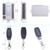 110V 220V 4 Channels Wireless Relay Remote Control Switch,RF 433Mhz AC 90V-250V Garage Door Opener Wireless Switch Receiver 2 Transmitters, Easy to Terminal Wiring (4CH 2* Controller 433Mhz)