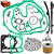 BIGLKNM 400ex Timing Chain & Guides &Tensioner & Clutch Cover Gasket With Oil Filter Compatible with 1999-2008 Sportrax 400 TRX400EX 2x4 TRX400X XR400R OEM# 14620-KCY-670 14511-KCY-670