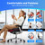 Seat Cushion, Wide & Soft Support Memory Foam Cushion for Office Chair, Desk Chair, Car Seat, Airplane, Ergonomic Sciatica, Hip & Tailbone Pain Relief Cushion for Long Sitting