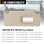 Right Passenger Side Sun Visor for 2010-2023 Toyota 4Runner Beige Sunvisor Replace 74310-35B00-E1, Stretchable Design