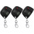 Kingdder 3 Pcs 8 Dip Switch 310mhz Garage Door Remote Compatible with Linear Delta 3 (DT DTA DTD DTC DNT00002A) Gate Opener Remote with Keychain (Black,Grey Button)