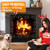 CADARA Magnetic Fireplace Draft Cover, Fireplace Blocker Blanket Stops Heat Loss, Adjustable Fire Place Draft Stopper Save Energy for Indoor Iron Frame 45" W x 34" H