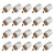 ESUMIC 20Pcs PL259 Soler Coaxial Coax Connectors, Male-Plug Crimp Coax Connector Adapter with Reducer for RG8X Coaxial Cable