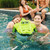 Big Joe Pool Petz Large Alligator No Inflation Needed Animal Floating Pool Toy, Alligator Shape Mesh, Quick Draining Fabric, 4.5 feet