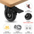 Apllamo 3" Casters Set of 4 ，4 Heavy Duty Quiet Casters, Max Load 2000LBS. Suitable to do Soft Wheels for cart, Glide Quietly and Protect The Floor, casters Set of 4 Heavy Duty.