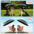 NBtoUS 2 Pack 48.6" Double Canopy Umbrella with Clamp, UPF50+ Beach Chair Umbrella with clip, 360°Adjustable Portable Outdoor Wheelchair, Patio, Golf Carts,Camping(Not Include Chair)