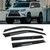 Fits for 2010-2023 Lexus GX460 JDM 3D Wavy Mugen Style Window Visors Rain Guards Wind Deflectors