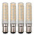 Lxcom Lighting BA15D LED Corn Bulb Dimmable 15W Double Contact Bayonet Base 136 LEDs 2835 SMD 120W Equivalent JD Type T3/T4 Halogen Bulbs Warm White 3000K for Sewing Machine Lamp Ceiling Fans, 4 Pack