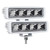 EXZEIT Waterproof Led Boat Lights, Blue Light,2 pc 72W Deck/Dock Marine Lights 4000 LMS 120°Flood Light, 6.3 inch, 12/24 V Led Light Bar (blue light)