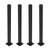 RokiaTek 28 Inches Steel Desk Table Legs - 4 Pack Metal Furniture Legs for Dining, Console Tables, Plant Stands - Heavy Duty, DIY, Matte Black
