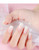 Vishine Milky White Gel Nail Polish - 16ml Nude Skin Tone Gel Polish Translucent Nail Soak Off LED Nail Lamp Jelly French Manicure Nail Art Gel 0.54Oz M090