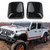 Carbon Fiber Direct Replacement Mirror Cover for 2018-2025 Jeep Wrangler (JL) and 2020-2025 Jeep Gladiator (JT), Directly Replace Style, Not Sticker Style (Carbon Fiber)