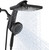 High Pressure Rain Shower Head: Upgrade Shower Heads with Handheld Spray Combo with Fixed Showerhead and 10 Sprays Handheld Shower Head, Detachable Showerheads Built-in Magnetic Docking and Power Jets