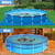 18 Feet Round Leaf Net Cover for Above Ground Pool, Mesh Cover with 12 Pcs Large Metal Clips，Pool Safety Net Fits 18FT Above Ground Pools, Keeps Leaves Out of Your Pool