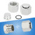 ANCIMOON 72PCS ORFS Flat Face Seal Cap and Plug Kit, Hydraulic Flat Face Fittings For Hose, 36PCS O-Ring Replacement