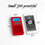 YOFITS YF35 3-in-1 Portable Radio AM FM MP3 Player Voice Recorder- Multi-Function Excellent Reception and Rechargeable Battery Small Receiver for Indoor/Outdoor(Red)