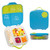 b.box Lunch Box for Kids: Bento Box w/ 4 Compartments (2 Leak Proof), Removable Divider & Gel Pack. Ideal for Big Eaters 3+. School Supplies, 8½ Cup Capacity