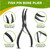 Fish Bone Pliers/Tweezers – Ergonomic Non-Slip Grip, Food-Grade Stainless Steel Deboner | Pin Bone Remover for Salmon, Trout & All Fish