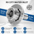 All Metal RV City Water Inlet,City Water Connection for RV 3/4'' GHT Female 1/2'' NPT Male,RV Water Inlet with Check Valve for RV/Camper/Motorhome,High-Pressure Resistant RV Water Inlet Connection