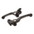 TUSK Folding Lever Set Black Compatible with Honda CRF250R 2007-2026