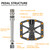 Ultralight Full Carbon Fiber Bike Pedals with Titanium Shaft | 9/16" Wide Flat Design | 3-Bearing System | Non-Slip Surface (Mountain Bike)
